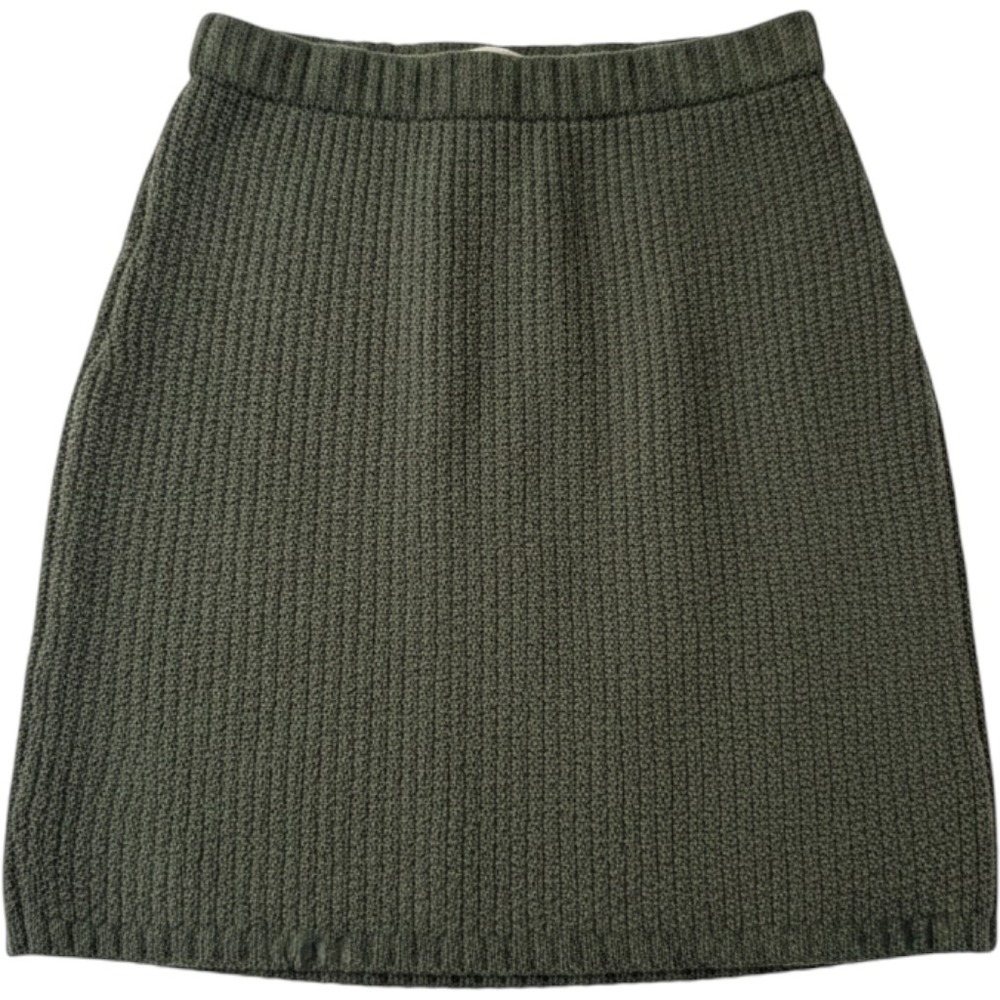 Universal Thread Mini Skirt XS Green Knit Ribbed Cotton Blend New Casual Fall